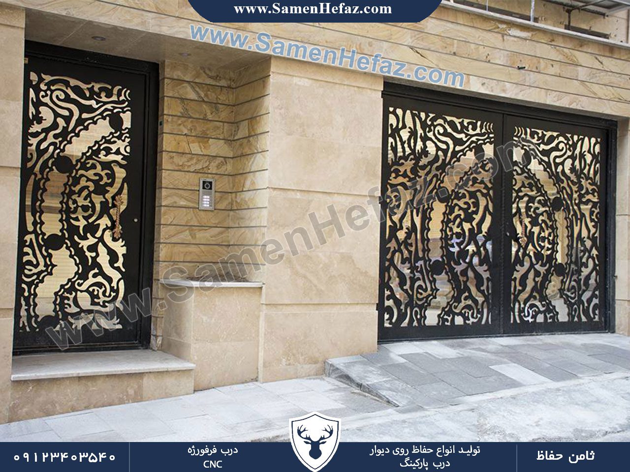 عکس درب فرفورژه CNC