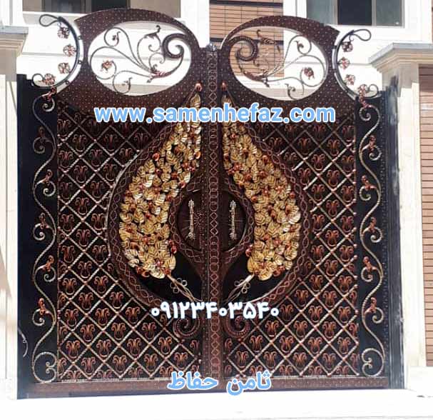 عکس درب فرفورژه ساختمان