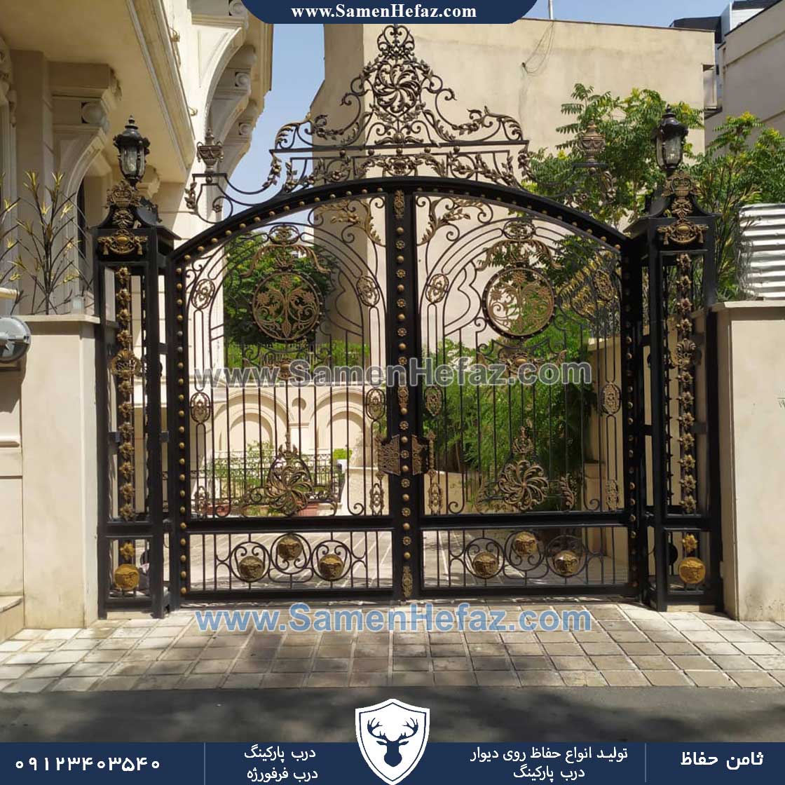 عکس درب فرفورژه فلزی
