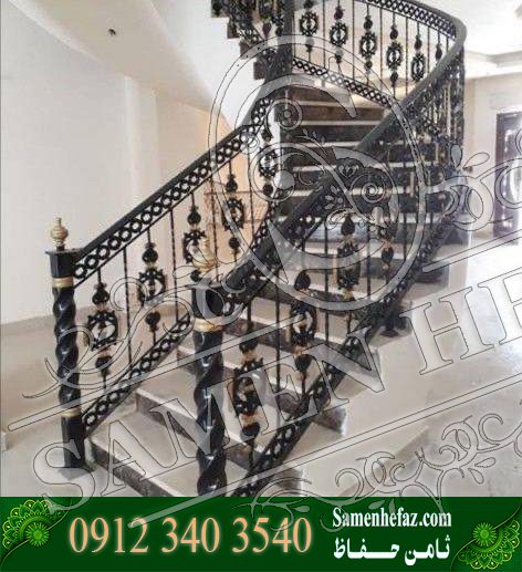 قیمت نرده پله فلزی